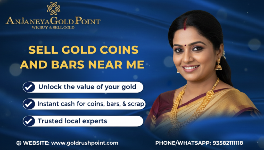 Sell Gold Coins And Bars Near Me – Trusted Gold Selling at Anjaneya Gold Point Sell Gold Coins And Bars Near Me – Trusted Gold Selling at Anjaneya Gold Point