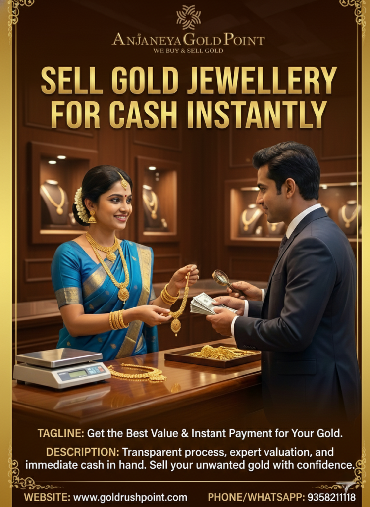 Sell Gold Jewellery For Cash Instantly at Anjaneya Gold Point Sell Gold Jewellery For Cash Instantly at Anjaneya Gold Point