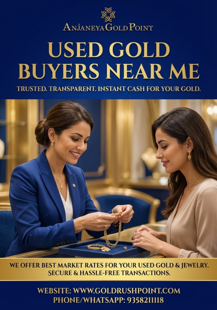 Used Gold Buyers Near Me – Trusted Choice at Anjaneya Gold Point